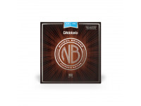 D'Addario NB1252BT 12-52 Light Balanced Tension, Nickel Bronze Acoustic Guitar Strings